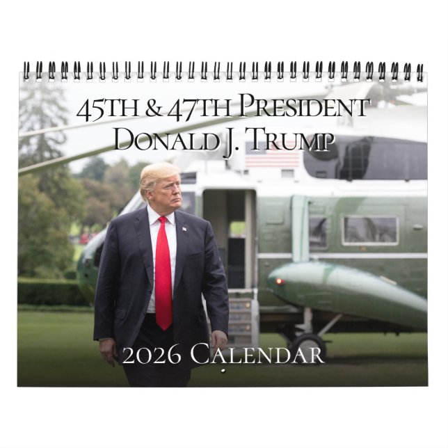 45:e president Donald J Trump 2025 Foto Kalender (Omslag)