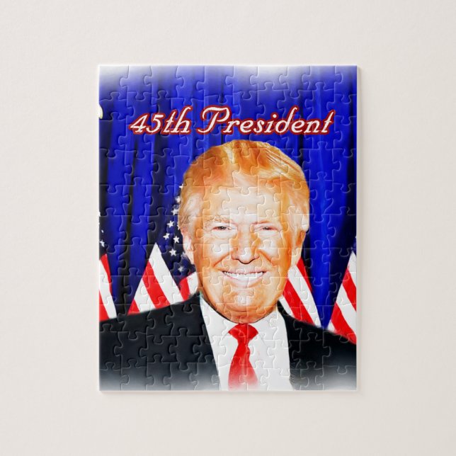 45:e presidenten Donald Trump _ Pussel (Vertikal)