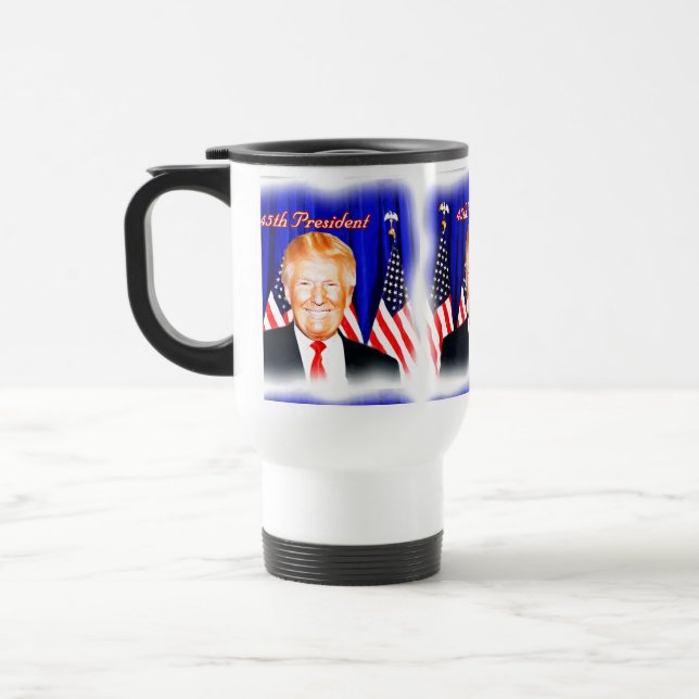 45:e presidenten Donald Trump _ Resemugg (Vänster)