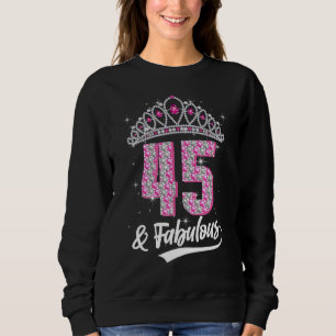 45 & Fabulous 45 Years Old 45th Birthday Diamond C T Shirt
