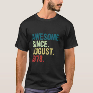 45 fantastisk sedan augusti 1978 45:e t shirt