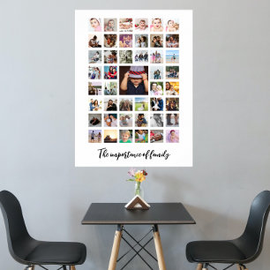 45 Fotokollage och Personlig av text Poster
