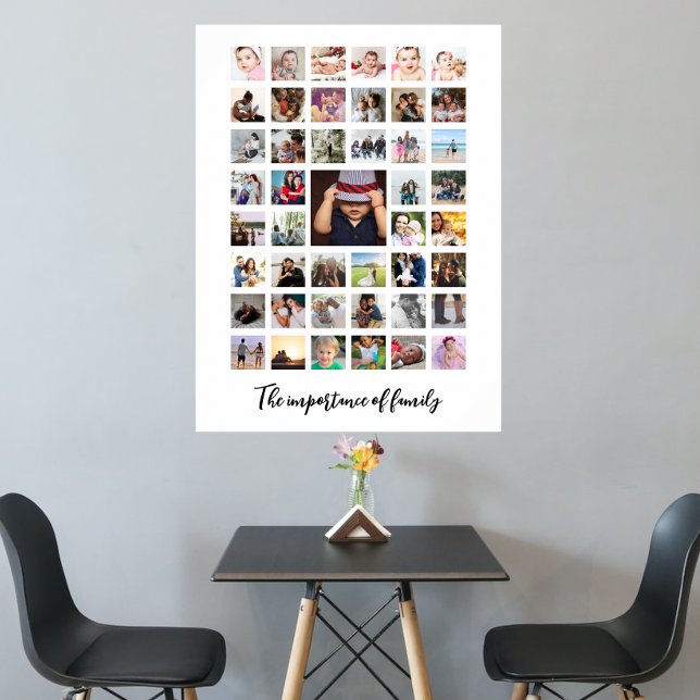 45 Fotokollage och Personlig av text Poster (Your photo collage poster. Personalized custom made poster print. Add text and photographs.)