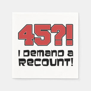 45? Jag kräver en nyansfull Födelsedagsfest Pappersservett