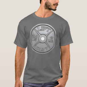 45 LBS Barbell Plate - HISS HEAVY Tee