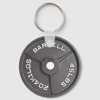 45 lbs plate - Barbell Nyckelring