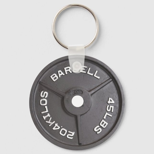 45 lbs plate - Barbell Nyckelring (Framsida)