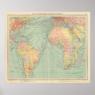 45 linjer av kommunikation, Atlantic Ocean Poster