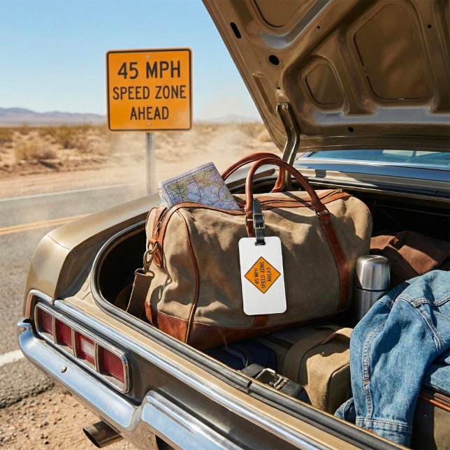 45 MPH-hastighetsskylt för Zon Anpassningsbar i fö Bagagebricka (Skapare uppladdad)