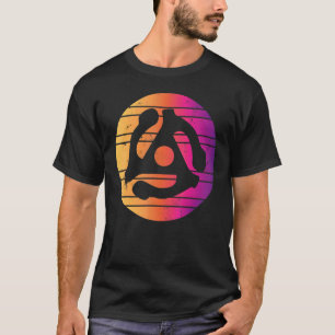 45 Music Recording Adapter 60s 70s T Shirt