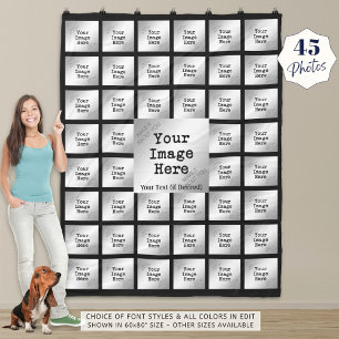 45-Photo Collage Keepsaké Fleecefilt