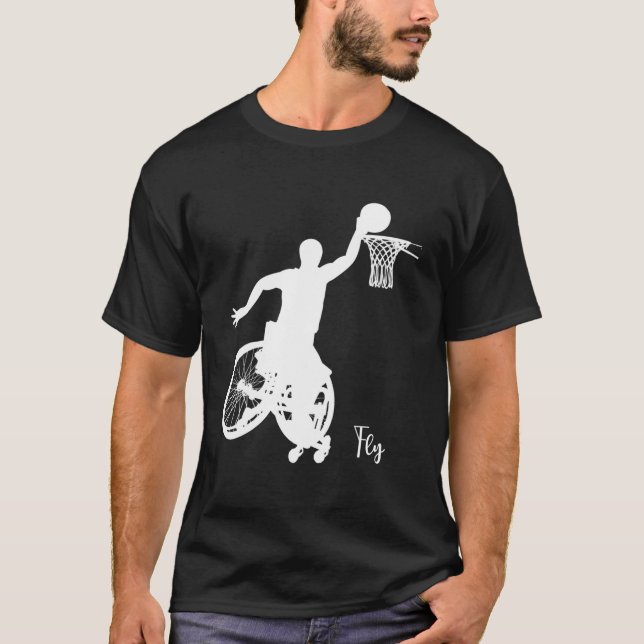 45-punkters rullstolsbussflygning t shirt (Framsida)