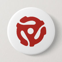 45 RPM-postadapter Audiophile Round Button