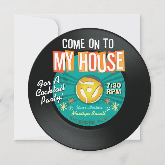 45 RPM-registreringKom till inbjudningar till mitt (Framsida)
