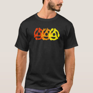 45 RPM skivadapterar skivspelare Retro Vinyl DJ Gi T Shirt