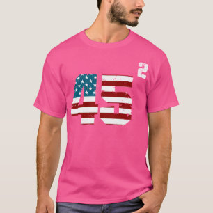 45 Squared Trump 2020 Second Term Usa Vintage T Shirt