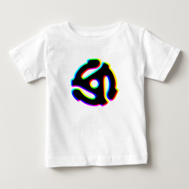 45 v/min-postadapter Baby T-Shirt (Framsida)