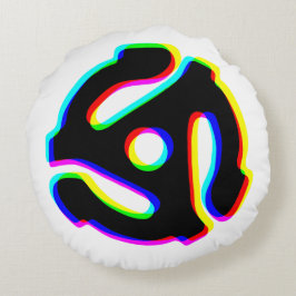 45 v/min-postadapter med Glitch-effekt Rund Kudde