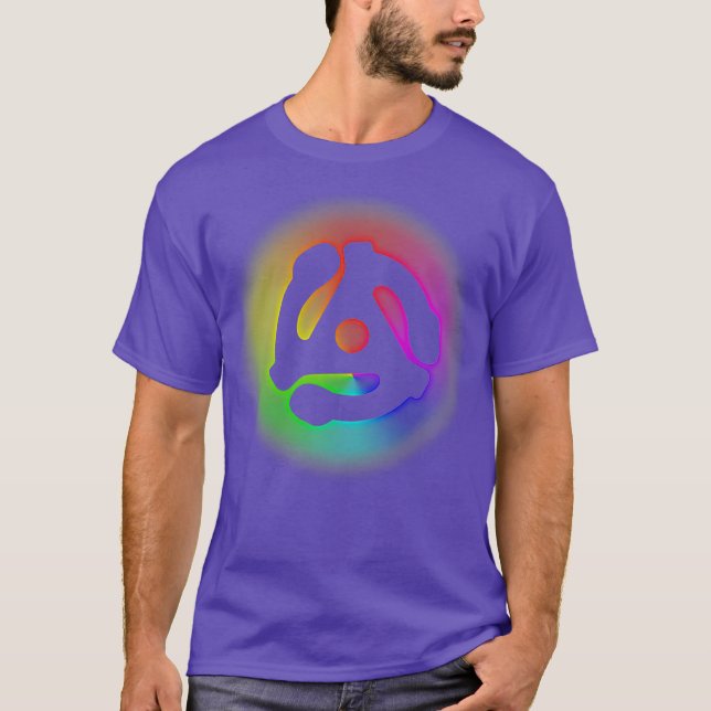 45 varv/min-kort, Rainbow Electronic Dance Music D T Shirt (Framsida)