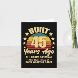 45 Years Ago All Parts Original 45th Birthday Kort