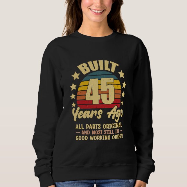 45 Years Ago All Parts Original 45th Birthday T Shirt (Framsida)