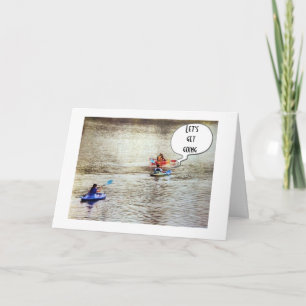 **45th BIRTHDAY** GREETING CARD KAYAK STIL Kort