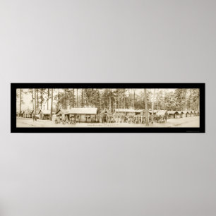 45th Infanterit kommenderar fotoet 1918 Poster