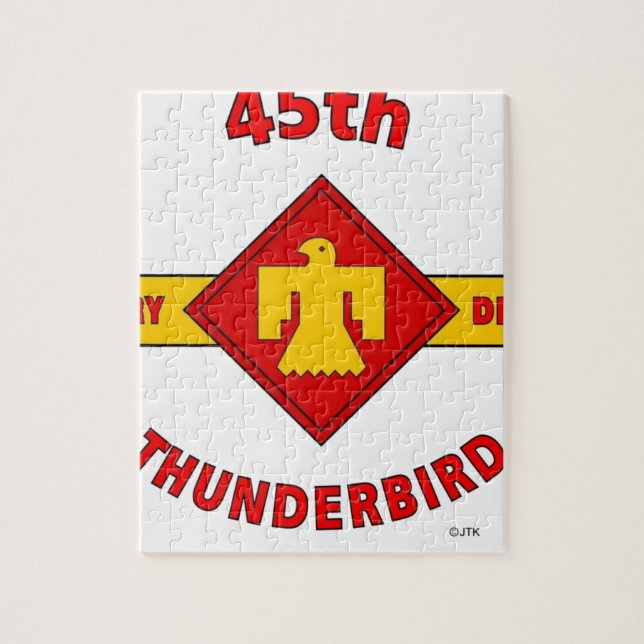 45TH INFANTERIUPPDELNING "THUNDEBIRD " PUSSEL (Vertikal)