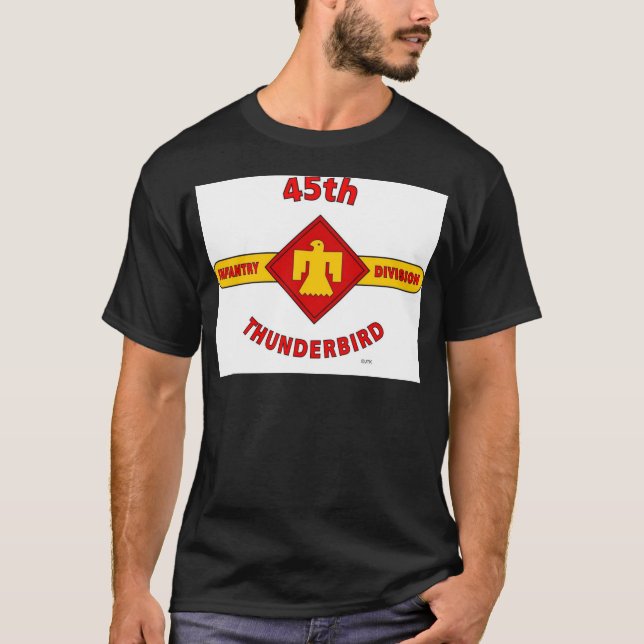 45TH INFANTERIUPPDELNING "THUNDEBIRD " T SHIRT (Framsida)
