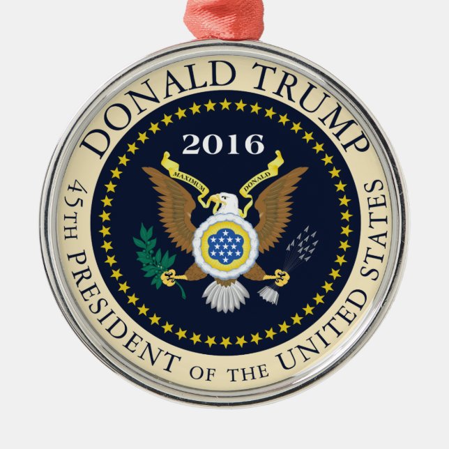 45th President av Förenta staterna Julgransprydnad Metall (Framsidan)