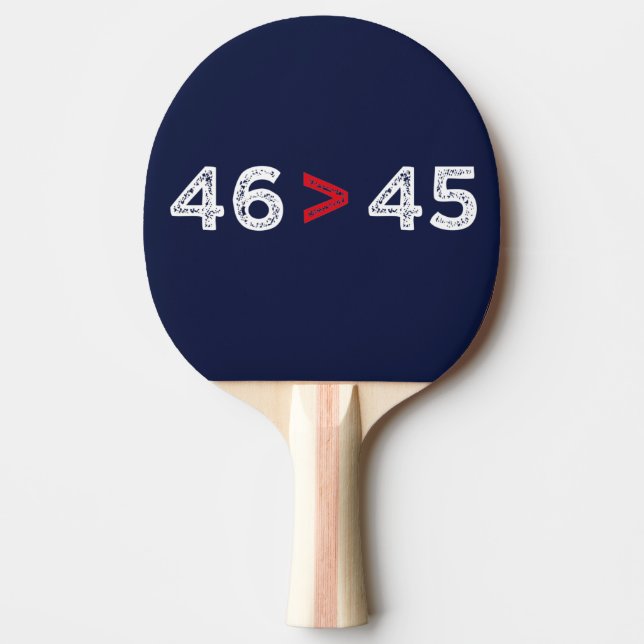 46 > 45 - Trump Borttappad Biden Won I Pingisracket (Framsidan)
