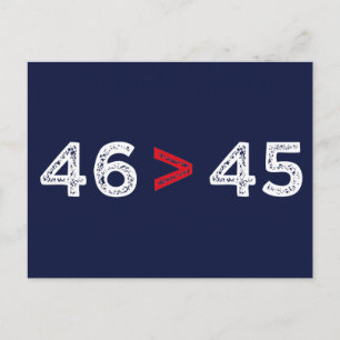 46 > 45 - Trump Borttappad Biden Won I Vykort