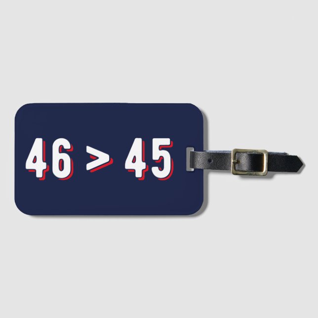 46 > 45 - Trump Borttappad Biden Won II Bagagebricka (Framsida horisontal)