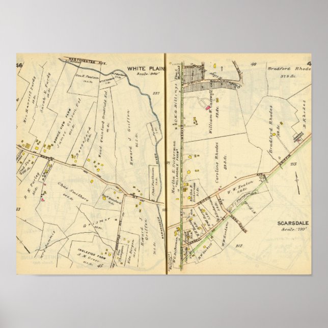 46-47 vita slättor, Scarsdale Poster (Framsidan)