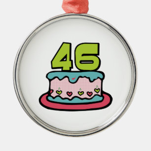46 Ålderskaka Julgransprydnad Metall