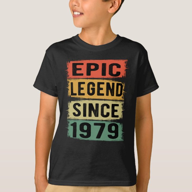 46 år gammal dag 1979 Epic Legend 46:e födelsedage T Shirt (Framsida)
