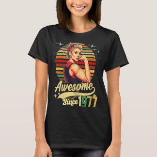 46 år gammal Fantastisk sedan 1977 46:e födelsedag T Shirt