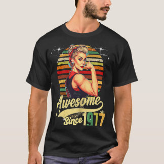 46 år gammal Fantastisk sedan 1977 46:e födelsedag T Shirt