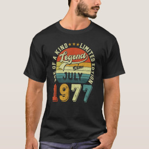46 år gammal Fantastisk sedan juli 1977 46:e födel T Shirt