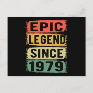 46 år gammal Födelsedag 1979 Episk Legend 46-årsda Vykort
