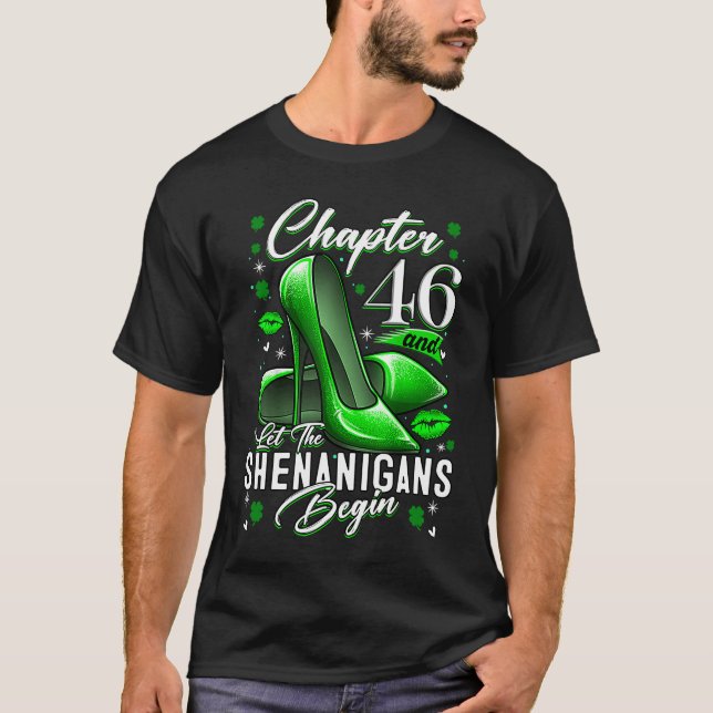 46 år gammal St patrick's day, låt shenaniganerna T Shirt (Framsida)