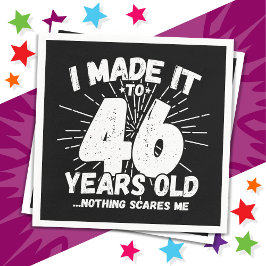 46 år gammalt sarkastiskt minne funny 46:e födelse pappersservett