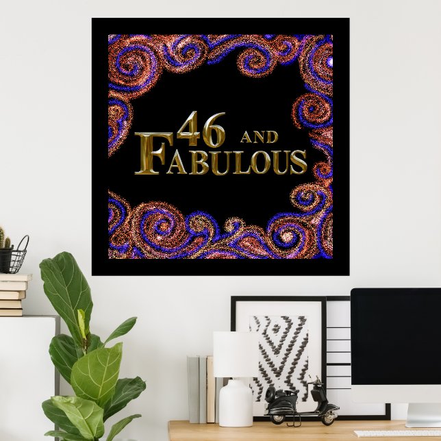 46-årsdag  poster (Hemmakontoret)