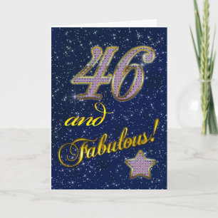 46-årsdagen för någon Fabulous Kort