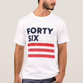 46 - Biden till president White T-Shirt