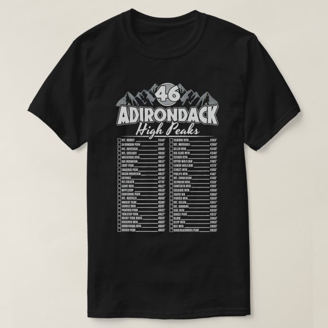 46 Bidrag för klimatkontroll i Adirondack-berget  T Shirt (Design framsida)