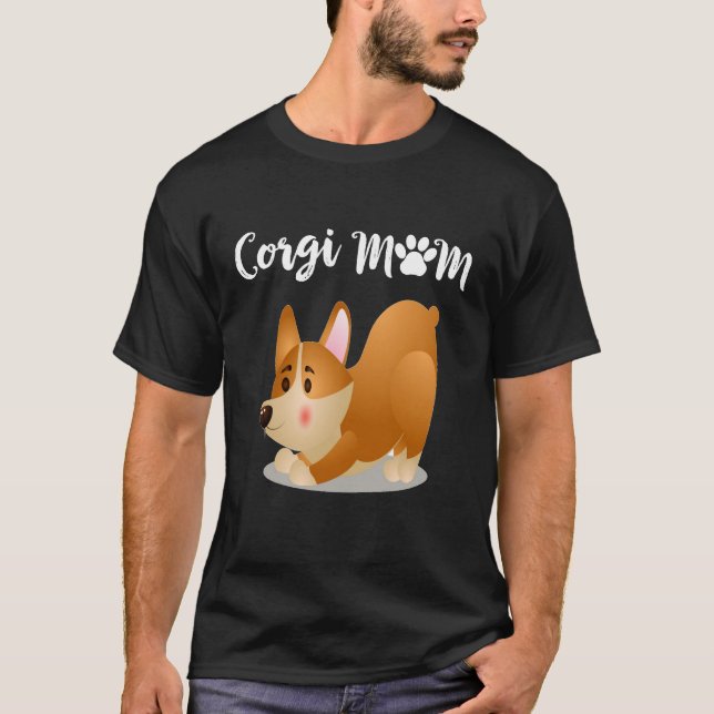 46 Corgi Mamma T Shirt (Framsida)
