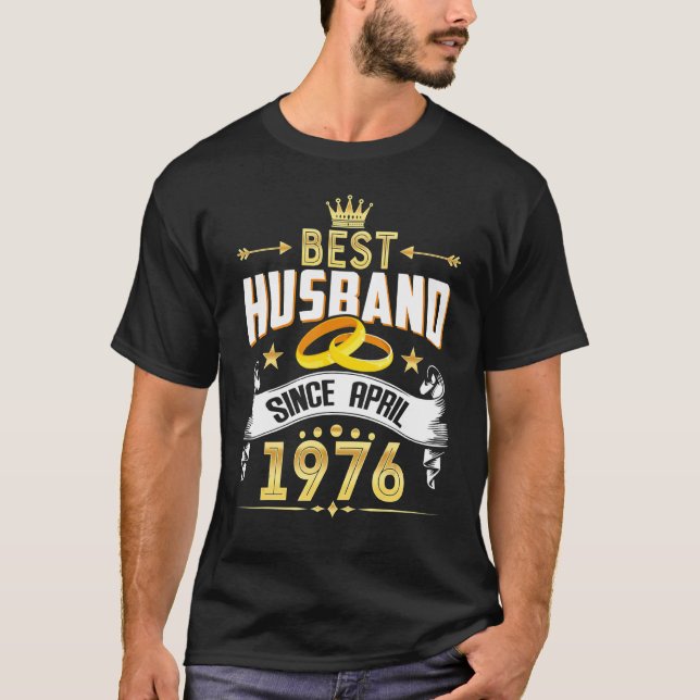 46:e Bröllop-årsdagen för bästa Make sedan 1976 T Shirt (Framsida)