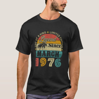 46:e födelsedag 46 år gamla gåvor sedan mars t shirt