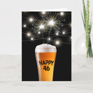 46:e födelsedag i ölglas kort